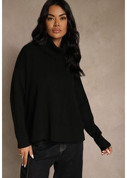 Czarny Casualowy Golf Tusara ze sklepu renee.pl w kategorii Swetry damskie - zdjęcie 188024309