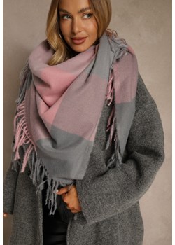 Różowo-Szary Szalik Saltorin ze sklepu renee.pl w kategorii Szaliki i chusty damskie - zdjęcie 188024837