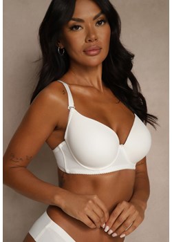 Jasnobeżowy Biustonosz o Gładkim Wykończeniu z Kokardką Phiphise ze sklepu renee.pl w kategorii Biustonosze - zdjęcie 188025099