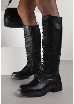 Czarne Kozaki Typu Workery Rhaethe ze sklepu renee.pl w kategorii Kozaki damskie - zdjęcie 188025528