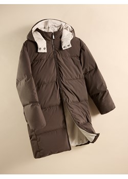 Reserved - Długi płaszcz z puchem - ciemnobrązowy ze sklepu Reserved w kategorii Płaszcze dziewczęce - zdjęcie 188026039