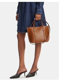 Torebka Tory Burch Perry 177252 Brązowy ze sklepu eobuwie.pl w kategorii Torby Shopper bag - zdjęcie 188027248