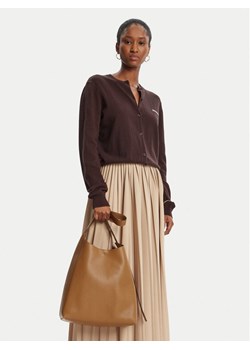 Torebka Tory Burch Romy Hobo 170964 Brązowy ze sklepu eobuwie.pl w kategorii Torby Shopper bag - zdjęcie 188027328