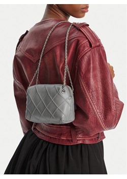 Torebka Tory Burch Fleming Small 169226 Szary ze sklepu eobuwie.pl w kategorii Kopertówki - zdjęcie 188027329