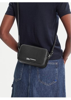Torebka Karl Lagerfeld Jeans A3W30012 Czarny ze sklepu eobuwie.pl w kategorii Listonoszki - zdjęcie 188027375