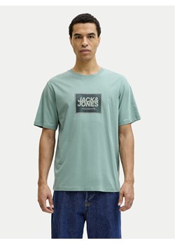 Jack & Jones T-Shirt Jjrain Tee Ss Crew Neck 12288097 Turkusowy Regular Fit ze sklepu MODIVO w kategorii T-shirty męskie - zdjęcie 188027737