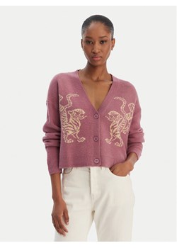 RVCA Kardigan EVJSW03002 Fioletowy Relaxed Fit ze sklepu MODIVO w kategorii Swetry damskie - zdjęcie 188027767