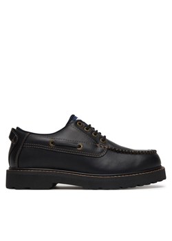 Tommy Jeans Półbuty Archive '01 Boat Shoe Leather EM0EM01651 Czarny ze sklepu MODIVO w kategorii Półbuty męskie - zdjęcie 188027896