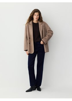 Reserved - Wełniana marynarka handmade - beżowy ze sklepu Reserved w kategorii Marynarki damskie - zdjęcie 188028696