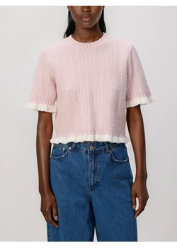 Reserved - Sweter z warkoczowym splotem - pastelowy róż ze sklepu Reserved w kategorii Swetry damskie - zdjęcie 188028827