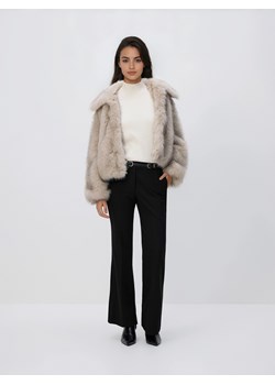 Reserved - Spodnie z paskiem - czarny ze sklepu Reserved w kategorii Spodnie damskie - zdjęcie 188028879