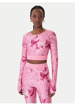 Versace Jeans Couture Bluzka 80HAH218 JS532 Niebieski Slim Fit ze sklepu MODIVO w kategorii Bluzki damskie - zdjęcie 188030006