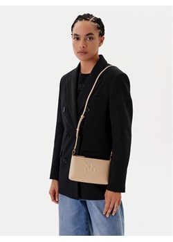 PINKO Torebka Flat Horizontal Mini PE 25 PCPL 104277 A2AN Beżowy ze sklepu MODIVO w kategorii Listonoszki - zdjęcie 188030038