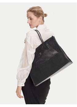 Tommy Hilfiger Torebka Th City Summer Tote Woven AW0AW17640 Czarny ze sklepu MODIVO w kategorii Torby Shopper bag - zdjęcie 188030096