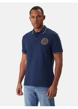 Versace Jeans Couture Polo 80GAGT03 CJ01T Niebieski Regular Fit ze sklepu MODIVO w kategorii T-shirty męskie - zdjęcie 188030166