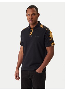 Versace Jeans Couture Polo 80GAG6R1 JS549 Czarny Regular Fit ze sklepu MODIVO w kategorii T-shirty męskie - zdjęcie 188030198