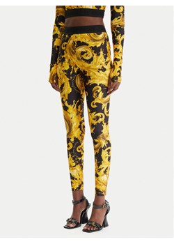 Versace Jeans Couture Legginsy 80HAC101 JS532 Czarny Slim Fit ze sklepu MODIVO w kategorii Spodnie damskie - zdjęcie 188030216
