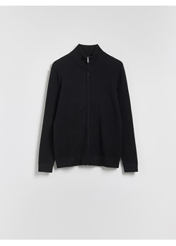 Reserved - Rozpinany sweter ze stójką - czarny ze sklepu Reserved w kategorii Swetry męskie - zdjęcie 188031097