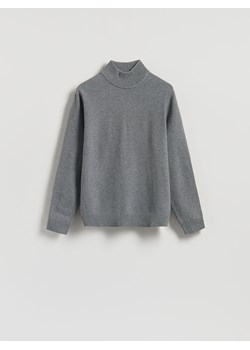 Reserved - Gładki golf z dzianiny - ciemnoszary ze sklepu Reserved w kategorii Swetry męskie - zdjęcie 188031155