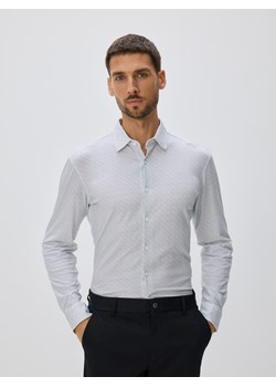 Reserved - Bawełniana koszula slim fit - biały ze sklepu Reserved w kategorii Koszule męskie - zdjęcie 188031186