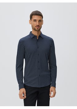Reserved - Bawełniana koszula slim fit - granatowy ze sklepu Reserved w kategorii Koszule męskie - zdjęcie 188031189