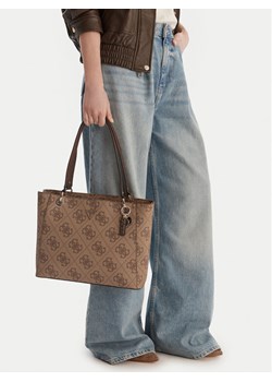 Torebka Guess Noelle II HWSO96 72250 Brązowy ze sklepu eobuwie.pl w kategorii Torby Shopper bag - zdjęcie 188031536