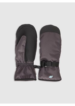 Dziewczęce rękawiczki narciarskie 4F 4FJWAW25AFGLF198 - szare ze sklepu Sportstylestory.com w kategorii Rękawiczki dziecięce - zdjęcie 188031737