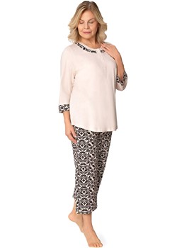 Bawełniana piżama damska Teresa II 273 21, Kolor ecru-beżowy, Rozmiar 2XL, MARTEL ze sklepu Intymna w kategorii Piżamy damskie - zdjęcie 188034235