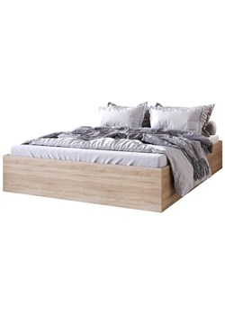 Łóżko z materacem do sypialni dąb sonoma 140x200 S7-F71 ze sklepu Edinos.pl w kategorii Łóżka i materace - zdjęcie 188034375