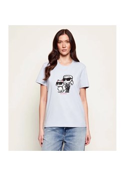 Karl Lagerfeld T-shirt IKON SKETCH DUO | Regular Fit ze sklepu Gomez Fashion Store w kategorii Bluzki damskie - zdjęcie 188034645