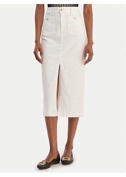 Liu Jo Spódnica jeansowa UA6259 D0275 Biały Regular Fit ze sklepu MODIVO w kategorii Sukienki - zdjęcie 188035039