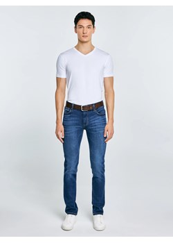 Koszulka męska v-neck z bawełny supima biała Supiclassicov 101 ze sklepu Big Star w kategorii T-shirty męskie - zdjęcie 188035417