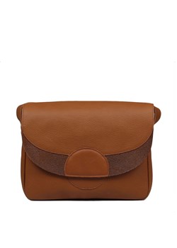 brązowa torebka damska skórzana na ramię Rainbow ze sklepu Słoń Torbalski w kategorii Listonoszki - zdjęcie 188035516