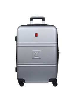 Silver white duża walizka 75 cm poszerzana  Art Class Collection ze sklepu Słoń Torbalski w kategorii Walizki - zdjęcie 188035585