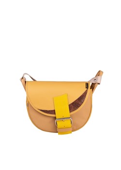 żółta damska torebka listonoszka skórzana na ramię Freshman Mini ze sklepu Słoń Torbalski w kategorii Listonoszki - zdjęcie 188035595