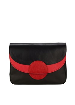 czarna torebka damska skórzana na ramię Rainbow ze sklepu Słoń Torbalski w kategorii Listonoszki - zdjęcie 188035618