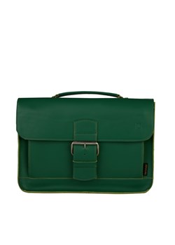 zielona torba skórzana na ramię i do ręki Boston ze sklepu Słoń Torbalski w kategorii Listonoszki - zdjęcie 188035666