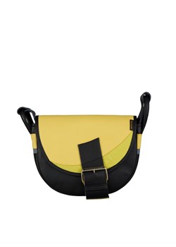 czarno żółta damska torebka listonoszka skórzana na ramię Freshman Mi ze sklepu Słoń Torbalski w kategorii Listonoszki - zdjęcie 188035675