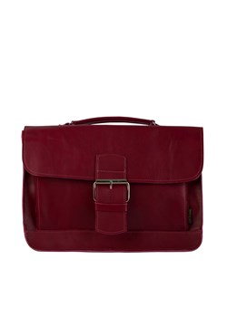 bordowa listonoszka skórzana Boston na ramię i do ręki ze sklepu Słoń Torbalski w kategorii Listonoszki - zdjęcie 188035685