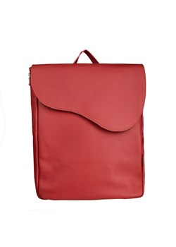 czerwony plecak skórzany Kora ze sklepu Słoń Torbalski w kategorii Plecaki - zdjęcie 188035709