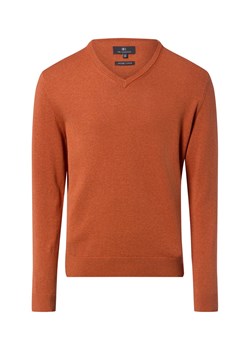 Nils Sundström Męski sweter z dzianiny Mężczyźni Bawełna sjena jednolity ze sklepu vangraaf w kategorii Swetry męskie - zdjęcie 188035775