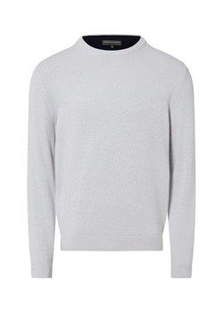 Finshley & Harding Sweter z zawartością kaszmiru Mężczyźni Bawełna jasny szary marmurkowy ze sklepu vangraaf w kategorii Swetry męskie - zdjęcie 188035788