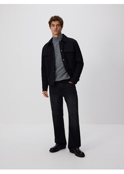 Reserved - Gładki golf z dzianiny - ciemnoszary ze sklepu Reserved w kategorii Swetry męskie - zdjęcie 188036615