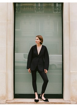 Reserved - Legginsy z wiskozą - czarny ze sklepu Reserved w kategorii Spodnie damskie - zdjęcie 188036637