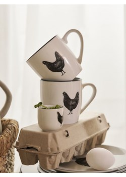 Sinsay - Kubki z motywem kury 2 pack - biały ze sklepu Sinsay w kategorii Kubki - zdjęcie 188036885