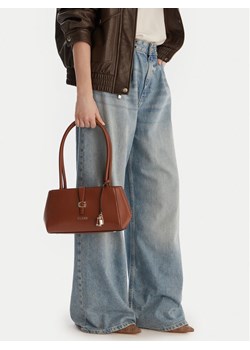 Torebka Guess Carrie HWVG98 96080 Brązowy ze sklepu eobuwie.pl w kategorii Kuferki - zdjęcie 188036949