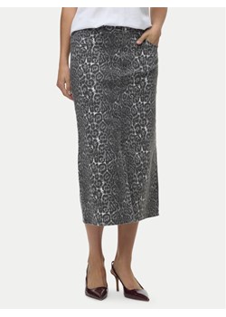 Vero Moda Spódnica jeansowa Veri 10336316 Szary Regular Fit ze sklepu MODIVO w kategorii Spódnice - zdjęcie 188037178