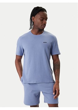 BOSS T-Shirt Waffle 50535891 Błękitny Regular Fit ze sklepu MODIVO w kategorii T-shirty męskie - zdjęcie 188037179