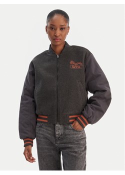 RVCA Kurtka bomber Ryan 23B163507 Szary Regular Fit ze sklepu MODIVO w kategorii Kurtki damskie - zdjęcie 188037185
