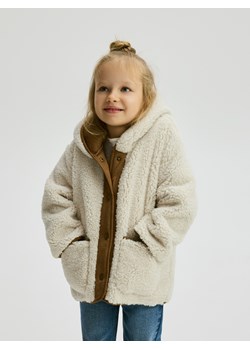 Reserved - Kurtka z miękkim misiem - beżowy ze sklepu Reserved w kategorii Kurtki dziewczęce - zdjęcie 188037726